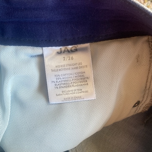 4/$10 Jag Jeans Cropped Light wash size 2 / 26 midrise straight leg - Picture 8 of 8